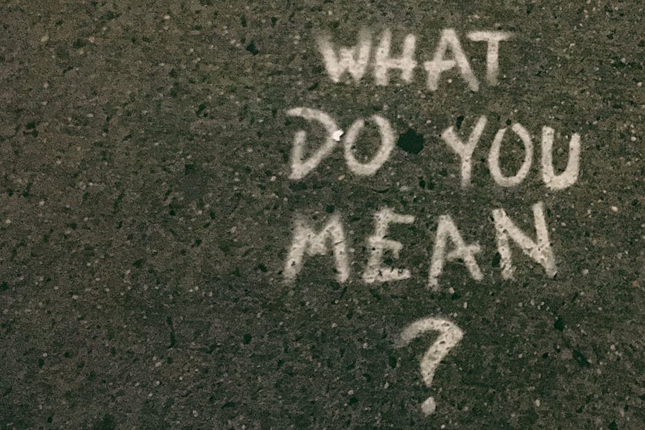 What do you mean written on a sidewalk